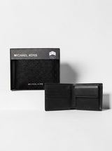 Michael Kors Cooper Pebbled Leather Billfold Wallet With Coin Pouch,36T4LCOF3L