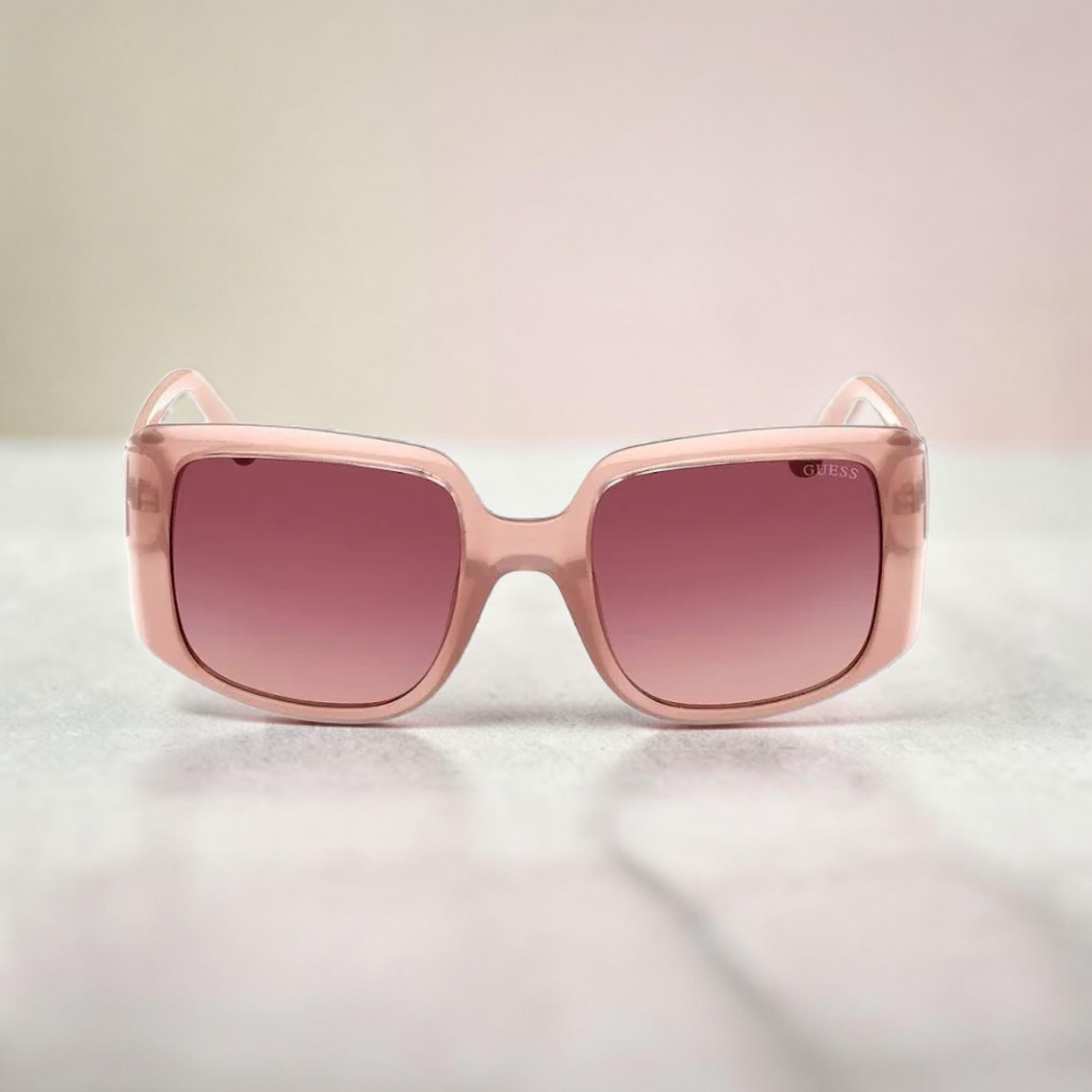 Brown Gradient Square Ladies Sunglasses
