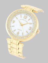 LADIES GOLD LINK WATCH,USC40631UO-0000A