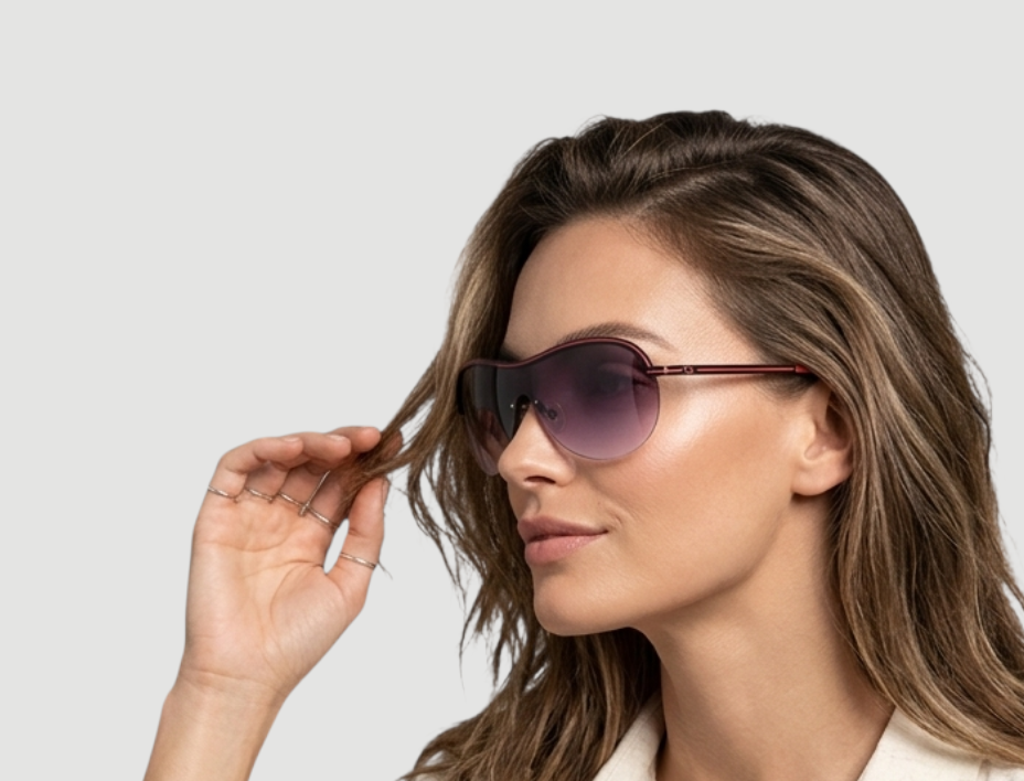 Grey Shield Ladies Sunglasses