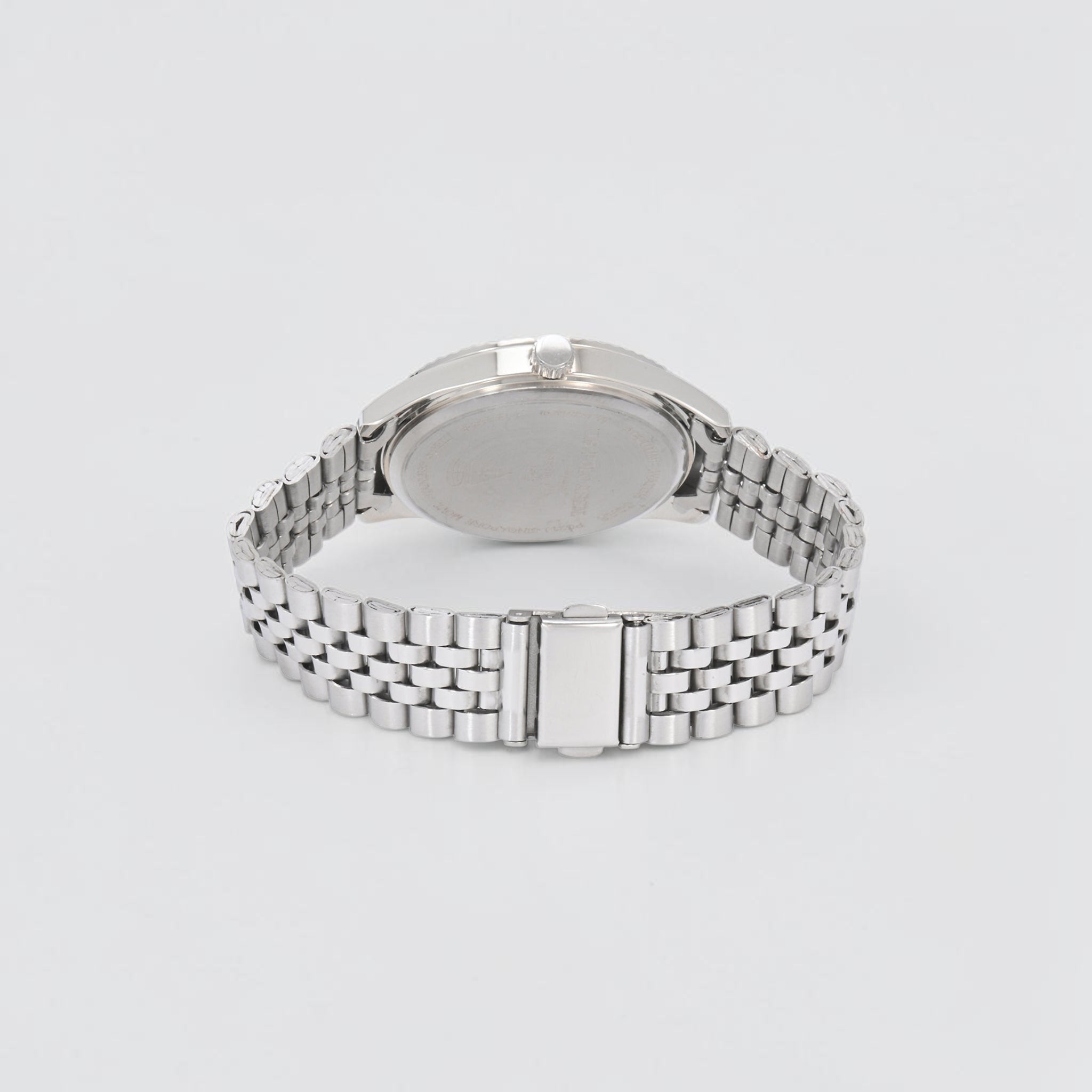MENS SILVER TONE FIVE LINK ANALOG WATCH,USC81000UO-0000A