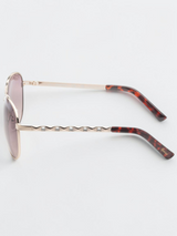 Immediate Guess Women's Gold Aviator Sunglasses