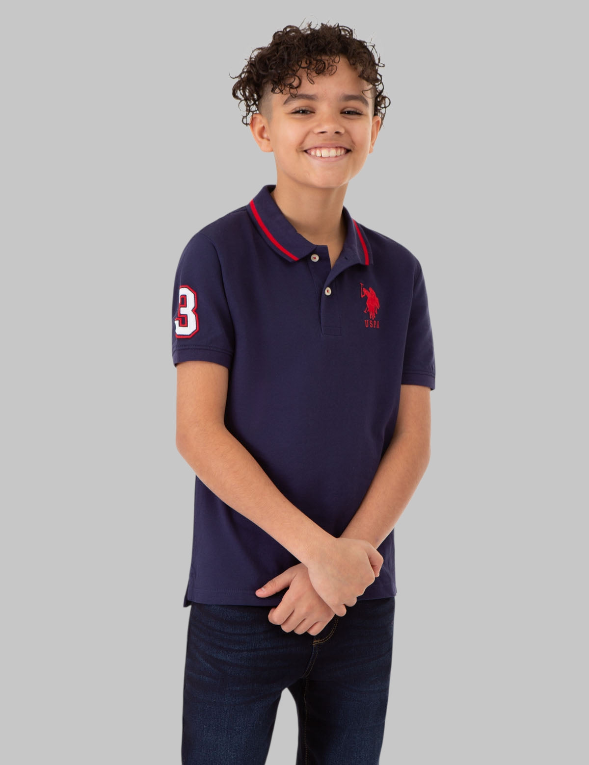 BOYS PIQUE SOLID POLO SHIRT