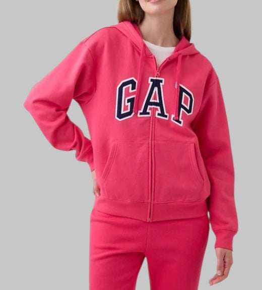 Relaxed Gap Logo Zip Hoodie