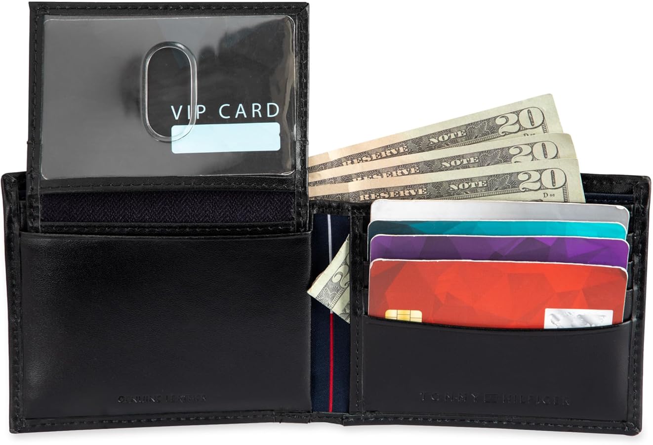 Immediate Tommy Hilfiger Men's Passcase Wallet with Removable ID Window