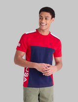 USA COLORBLOCK PRINTED JERSEY T-SHIRT