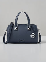 Grayson Pebbled Leather Duffel Crossbody Bag,35S6GGYC1L