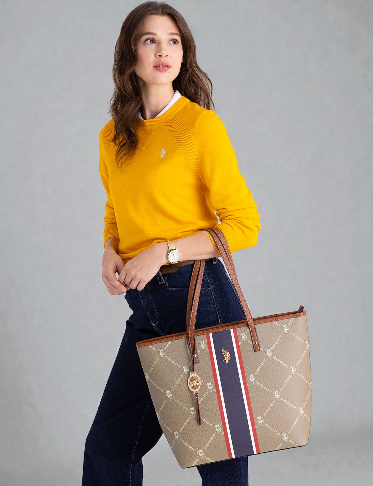 U S Polo SIGNATURE TOTE BAG 27A115-AA00A