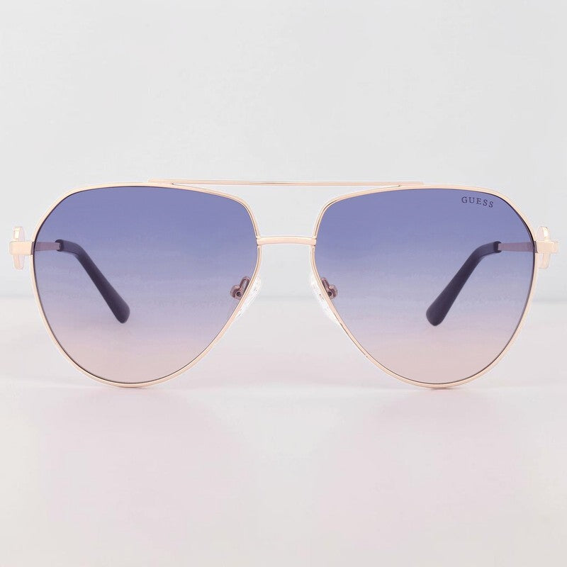 Guess Gradient Blue Pilot Ladies Sunglasses, GF6140
