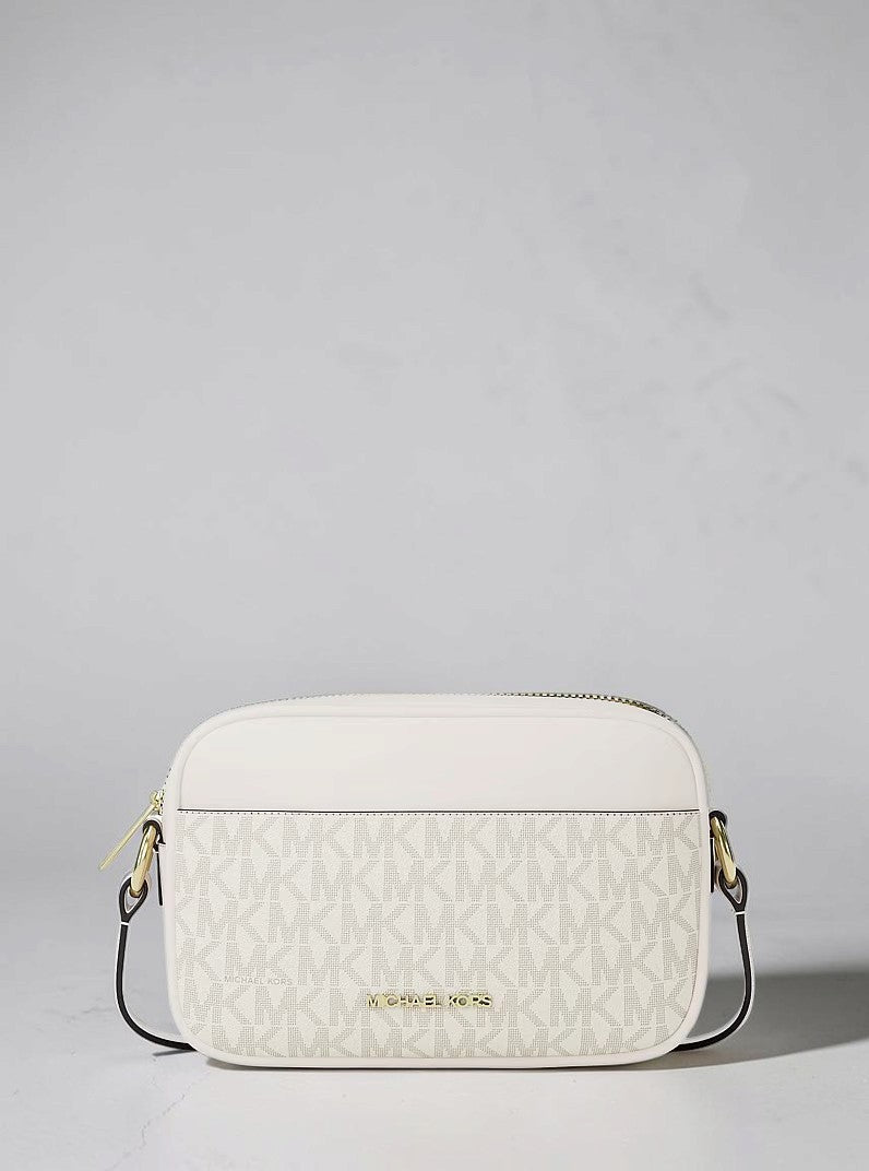 MICHAEL KORS Jet Set Small Signature Logo Camera Crossbody Bag,35R6GTVC5B