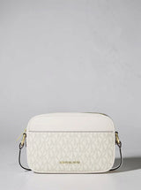 MICHAEL KORS Jet Set Small Signature Logo Camera Crossbody Bag,35R6GTVC5B