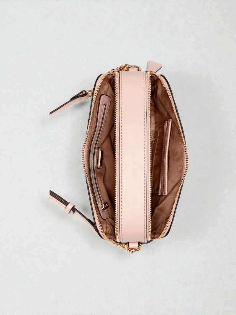 Zakaria Debossed Logo Double-Zip Crossbody