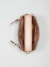 Zakaria Debossed Logo Double-Zip Crossbody