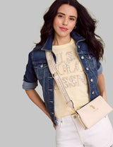 STACKED FLORAL PRINT STONE SCOOP T-SHIRT,21T0091-1D00A