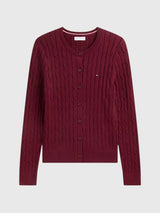 TOMMY HILFIGER Cable Knit Cardigan,XW07848-HIN
