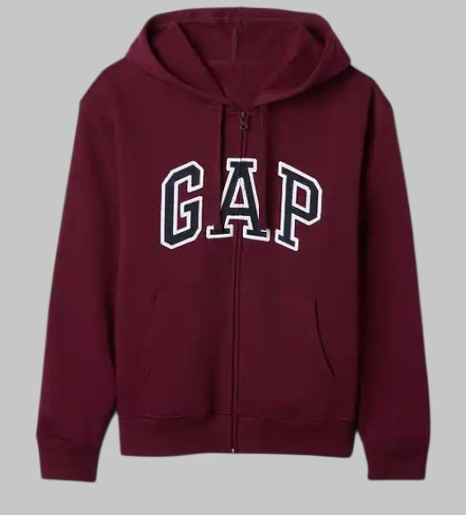 Relaxed Gap Logo Zip Hoodie