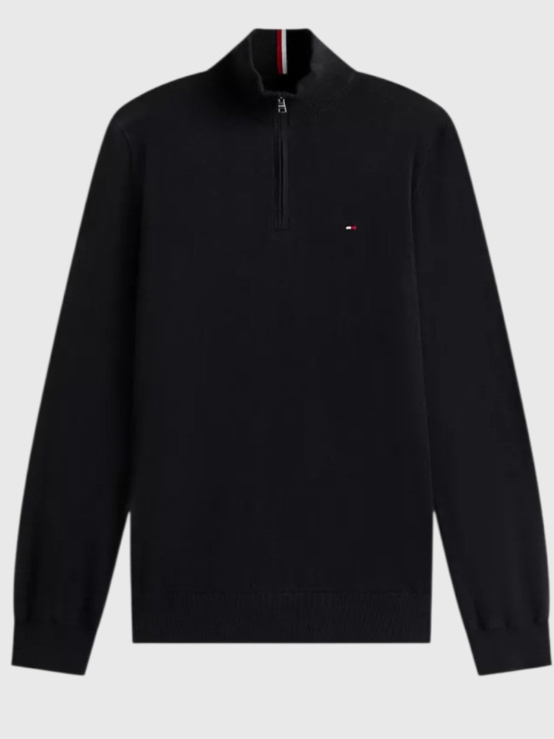 TOMMY HILFIGER Classic Quarter-Zip Sweater,78J9329-BDS