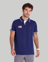 TRICOT SHOULDER PIQUE POLO SHIRT