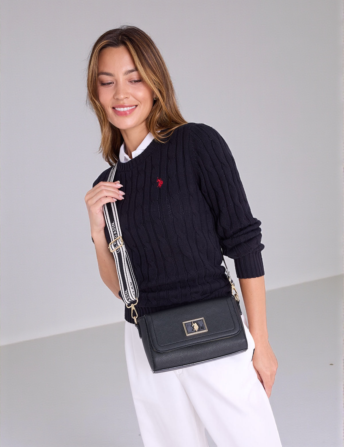 U.S Polo ENAMEL CROSSBODY BAG 27A396-AA00A