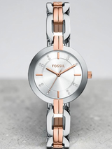 Fossil Kerrigan Three-Hand Two-Tone Stainless Steel Watch