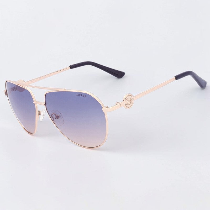 Guess Gradient Blue Pilot Ladies Sunglasses,GF6140