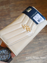 Immediate U.S Polo LARGE QUILTED FLAP WALLET 27A373