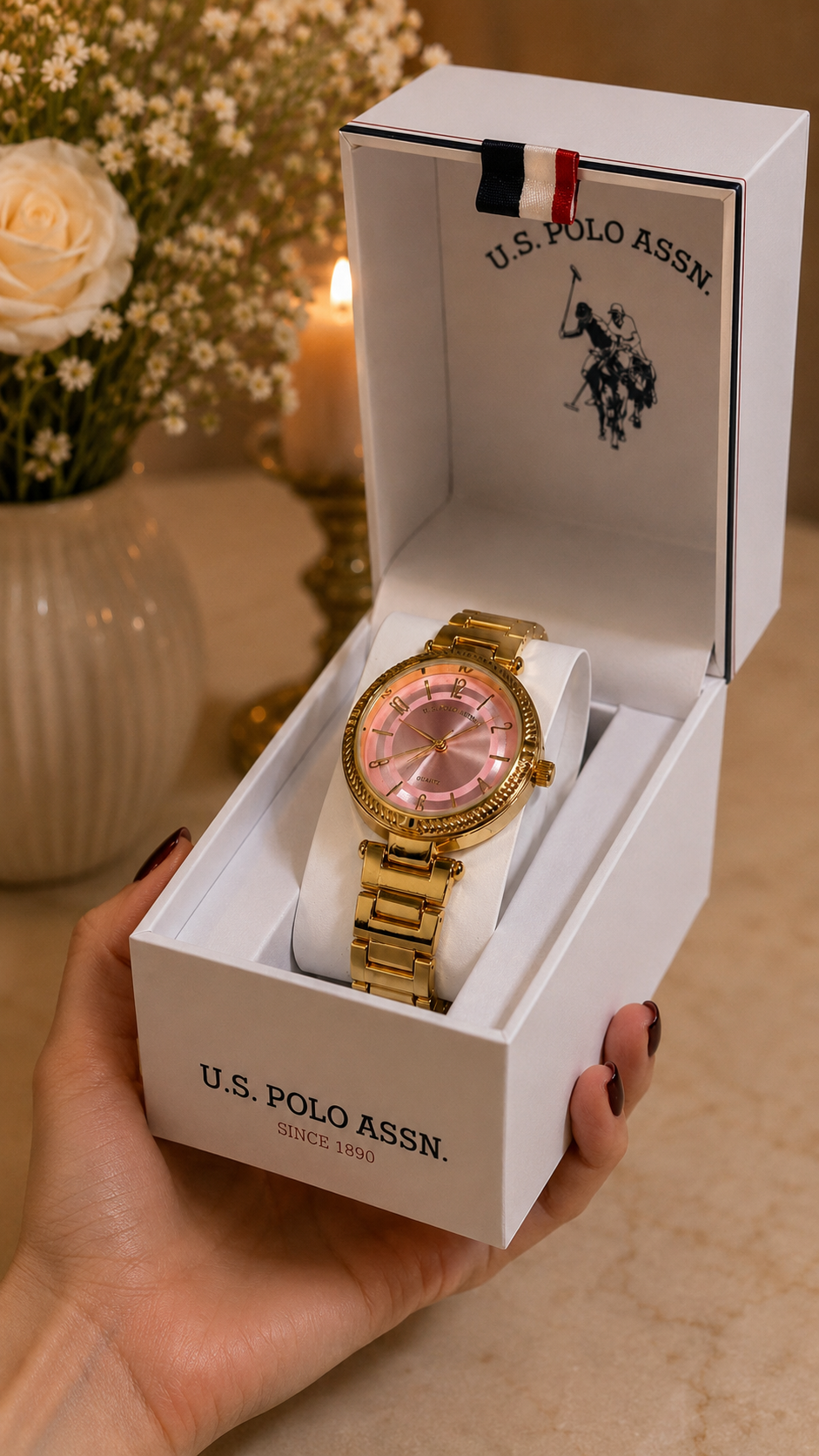 Immediate LADIES GOLD LINK WATCH,USC40720UO-0000A