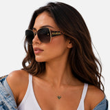 Guess Brown Gradient Butterfly Ladies Sunglasses,GF6136