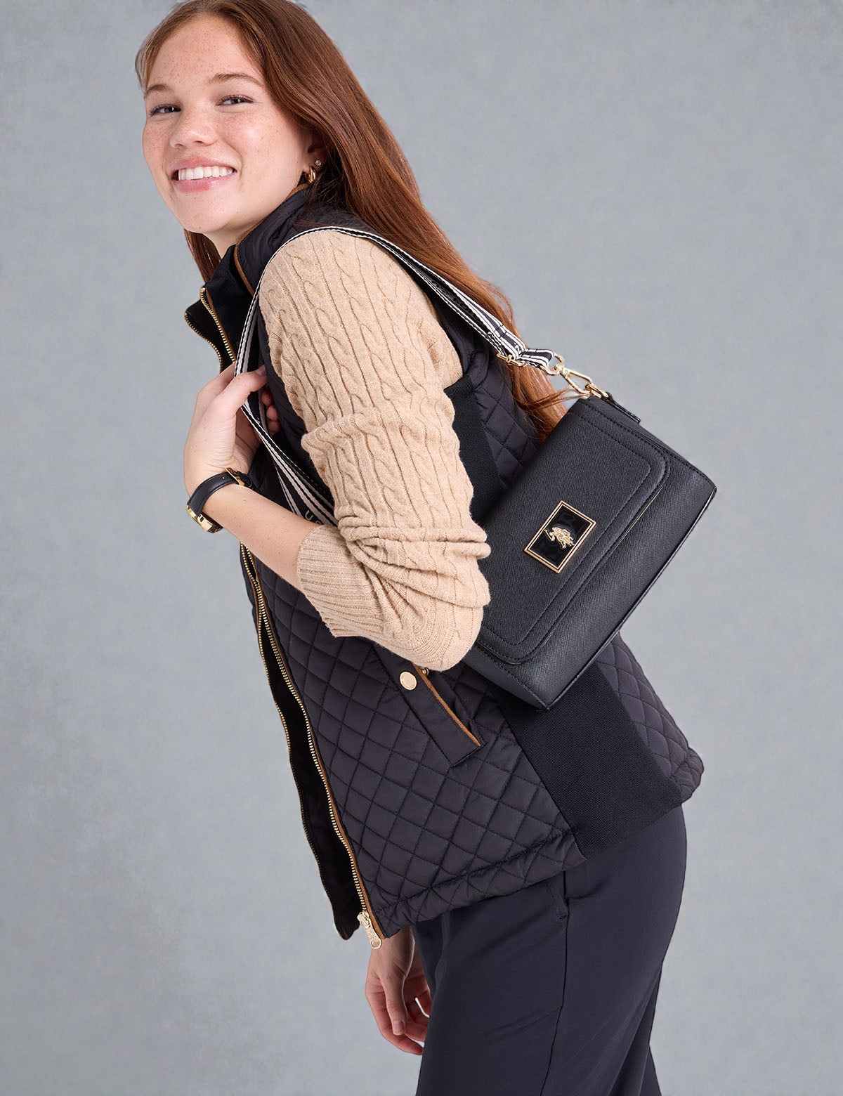 U.S Polo ENAMEL CROSSBODY BAG 27A396-AA00A