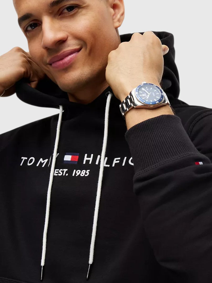 TOMMY HILFIGER Embroidered Tommy Logo Hoodie,78JB336-XLG