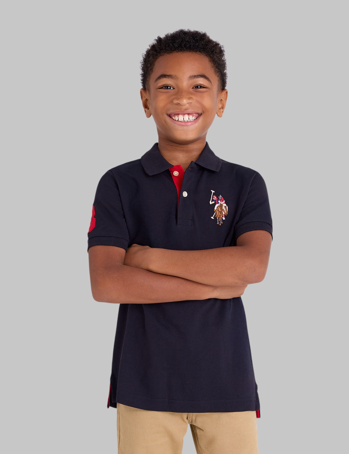 BOYS PIQUE SOLID POLO SHIRT