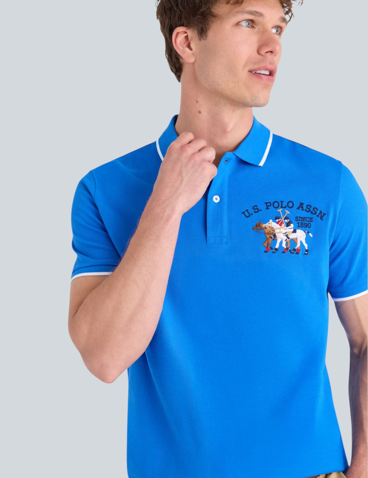 PIQUE POLO SHIRT WITH LOGO,11D491-3O00A