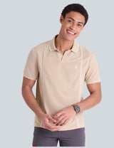 JOHNNY COLLAR PIQUE POLO SHIRT WITH RIB BAND
 11P0178-4H00A