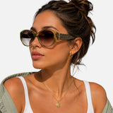 Guess Smoke Gradient Oval Ladies Sunglasses, GF6194