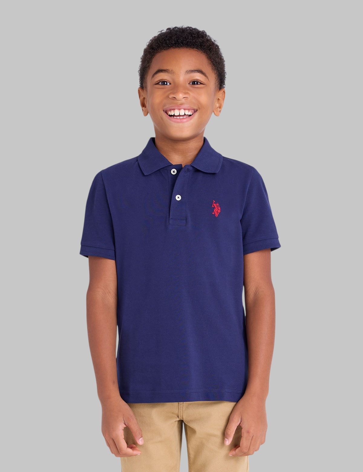 BOYS SOLID PIQUE POLO SHIRT