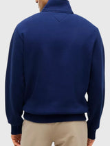 TOMMY HILFIGER Flag Stripe Logo Quarter-Zip Sweatshirt , XM08960-P61