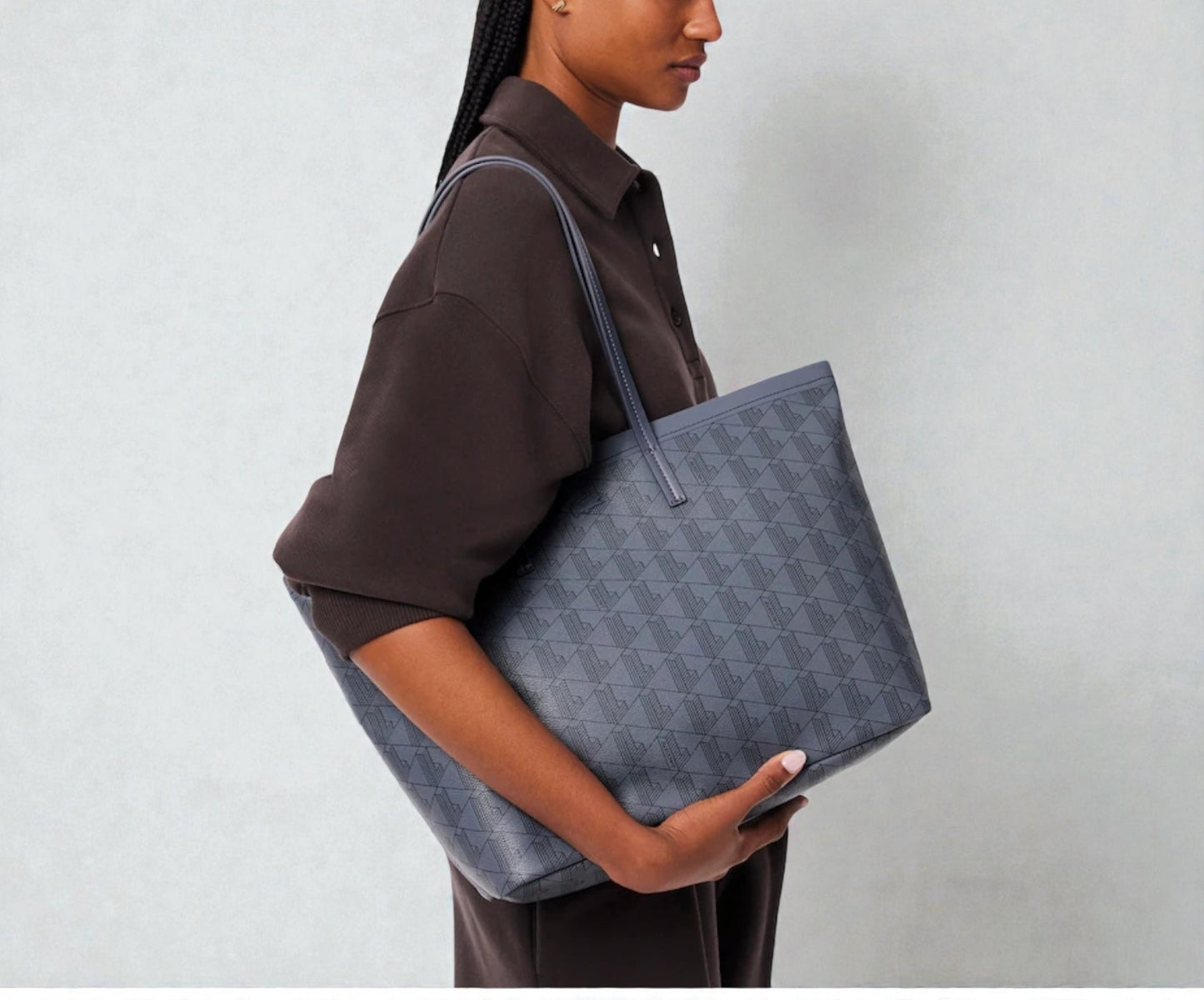 Large Zely Grained Tote & Pouch