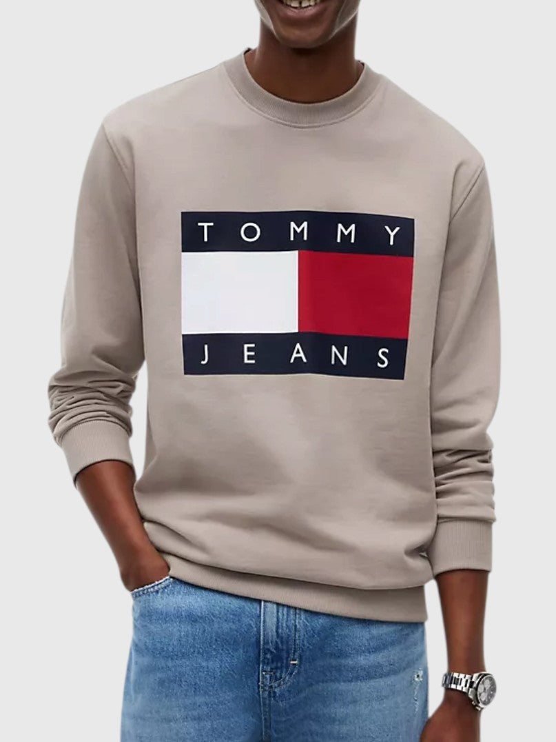TOMMY HILFIGER Jeans Big Flag Logo Sweatshirt,DM22643-MBM