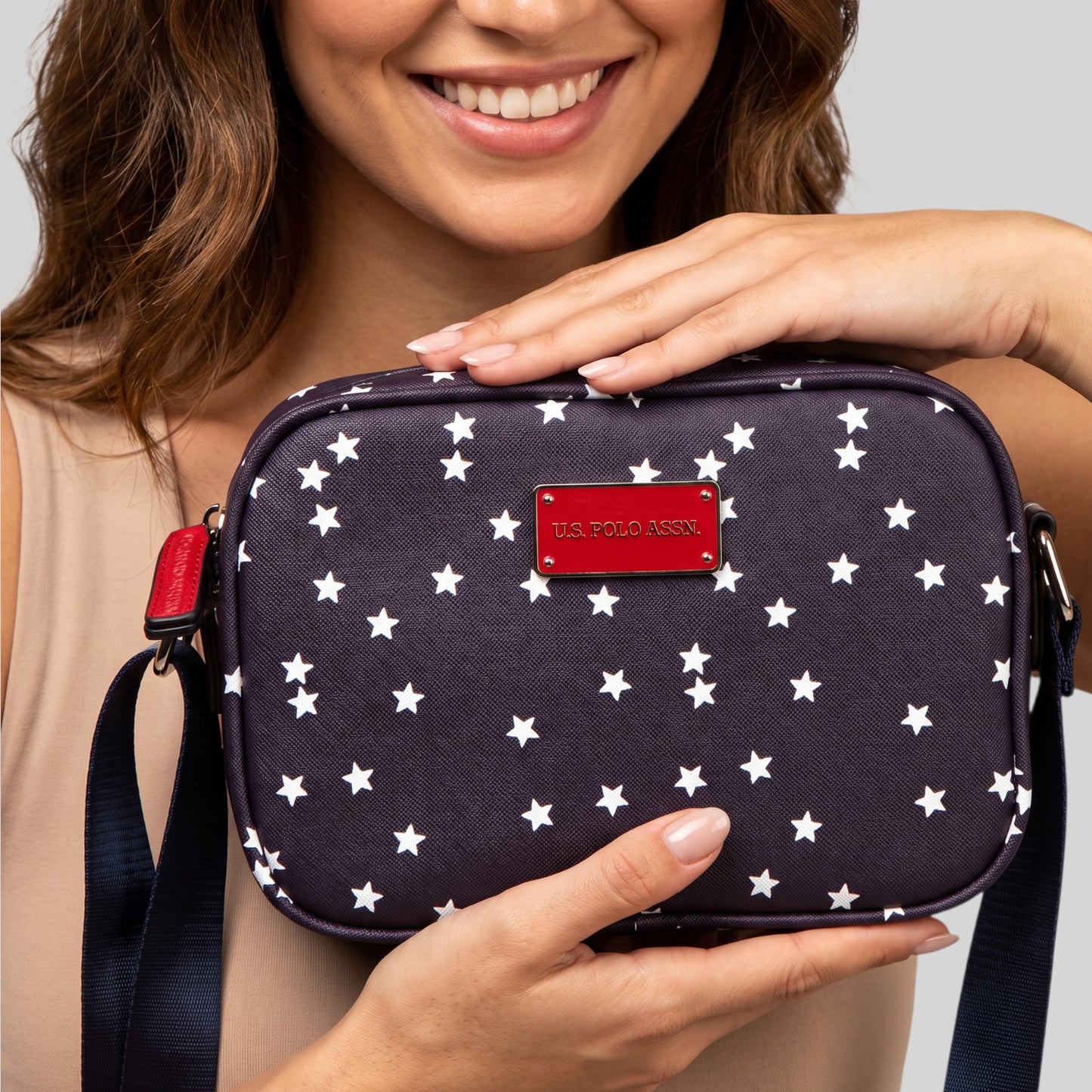 CLASSIC ZIP STAR PRINTED CROSSBODY BAG,27A181-AA00A