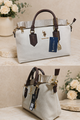 Immediate LOCK CHAIN SATCHEL BAG WITH CROSSBODY STRAP،27V0063-AA00A