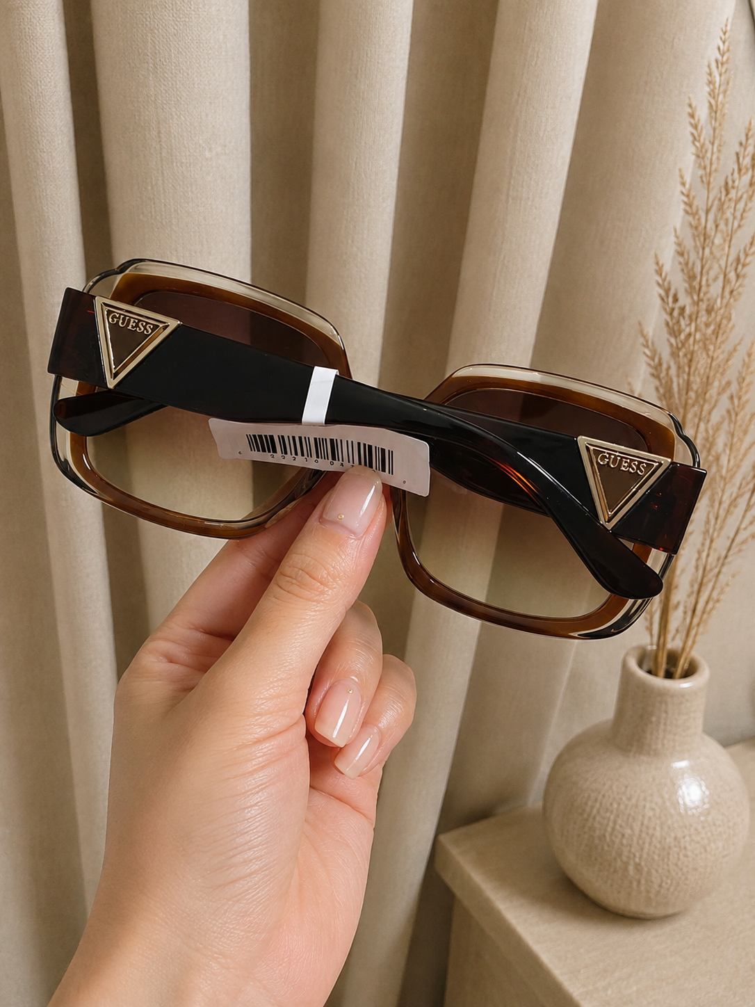 Immediate Guess 55mm Square Sunglasses