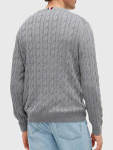 TOMMY HILFIGER Cable Knit Crewneck Sweater,XM08033-YBI