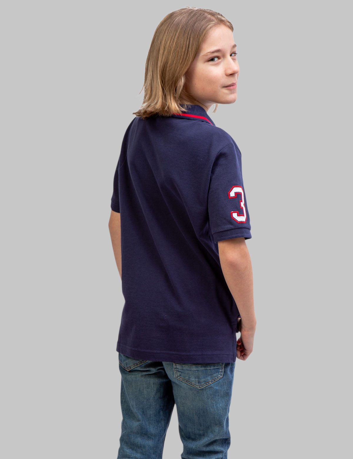 BOYS PIQUE SOLID POLO SHIRT