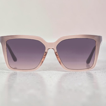 Smoke Gradient Square Ladies Sunglasses