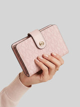 Jet Set Travel Small Signature Logo wallet,35F6GTVF1Y