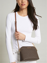 M.K Jet Set Travel Medium Logo Dome Crossbody Bag 35F1GTVC6B