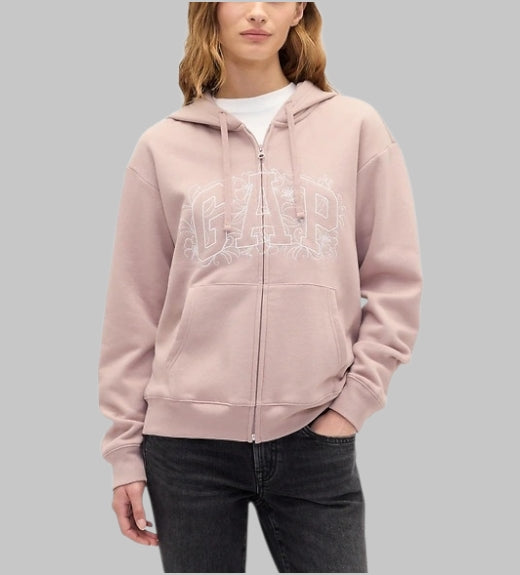 Relaxed Gap Logo Zip Hoodie