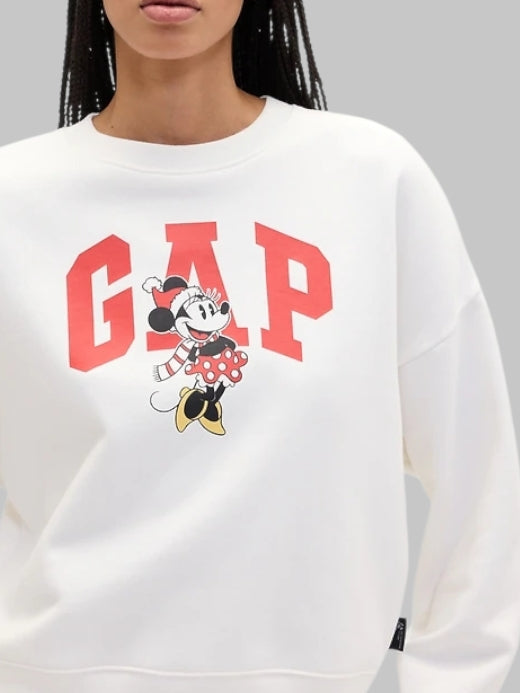 Gap × Disney Minnie Mouse Oversized Logo Sweatshirt