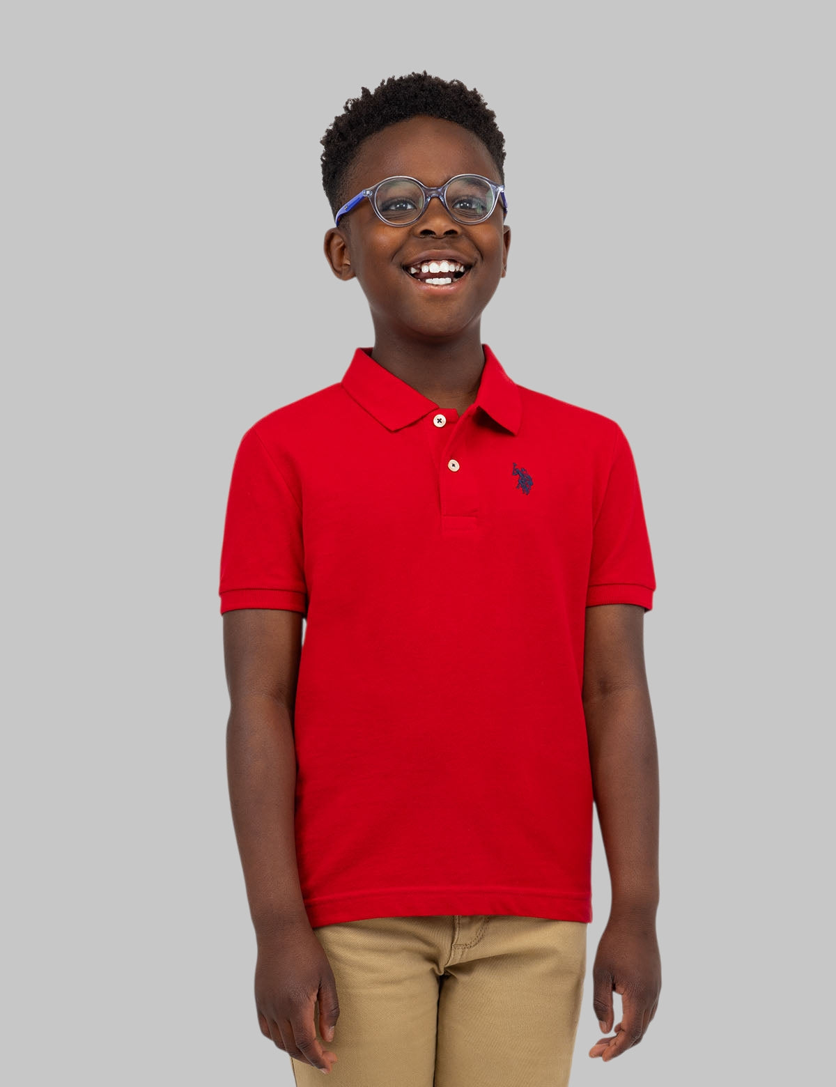 BOYS SOLID PIQUE POLO SHIRT