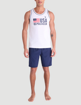 8.5" ZIP CARGO SWIM SHORTS